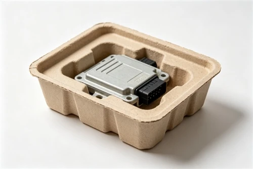 Emballage en pâte moulée pour pièces automobiles : capteurs, batteries et com...
